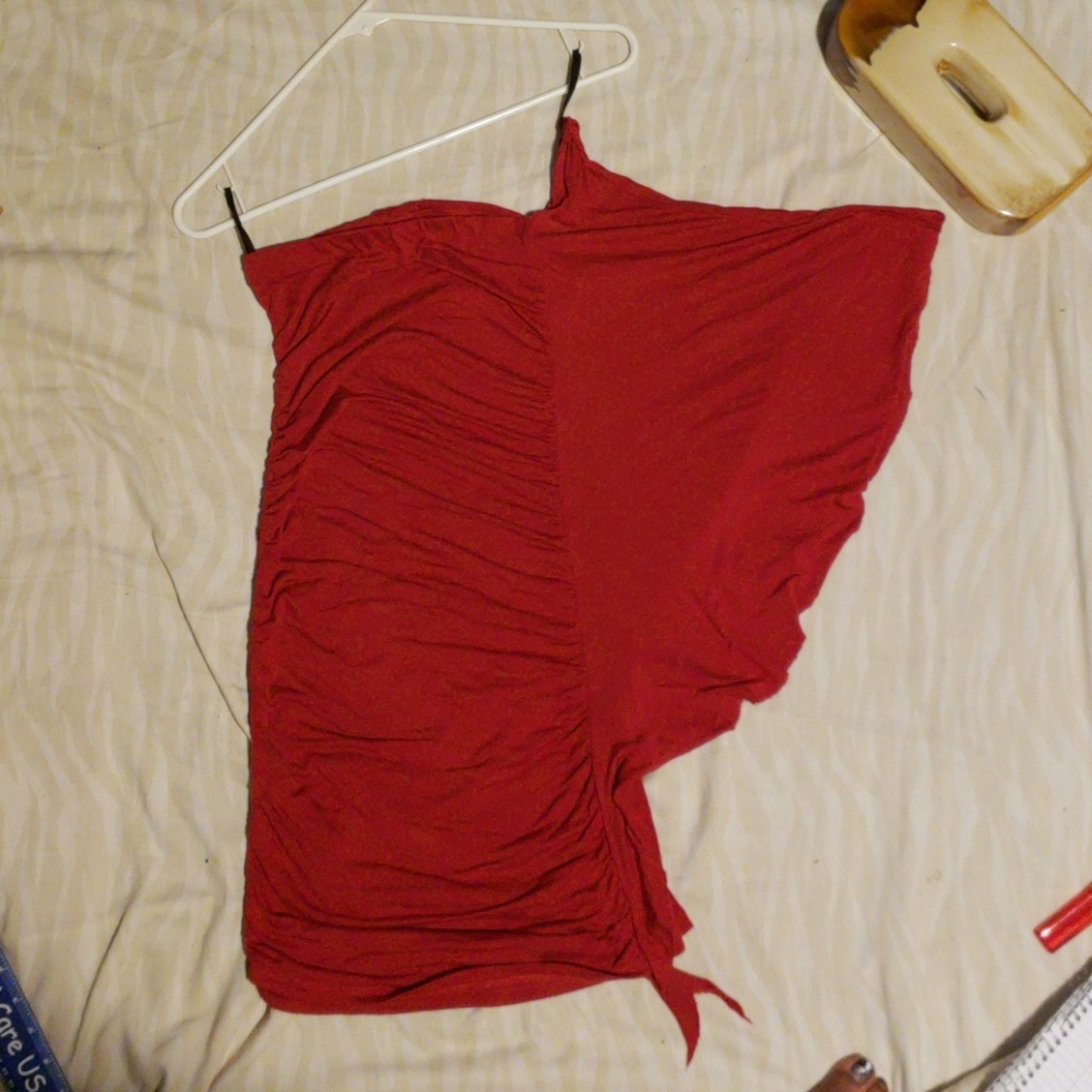 Versatile Burgundy Shirt/ Dress